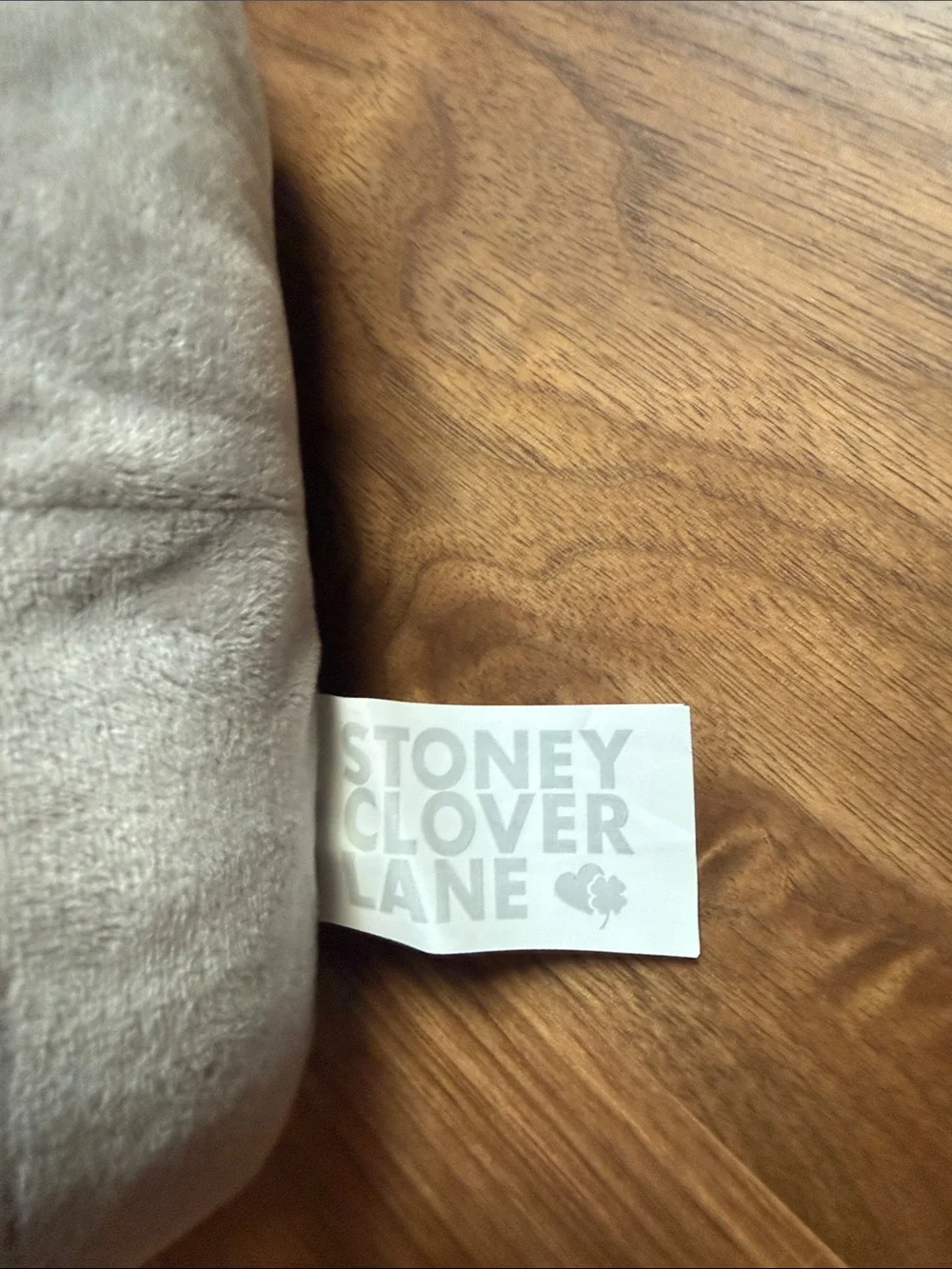 Stoney Clover Lane Iridescent Blue Accent Pillow with Gray Trim